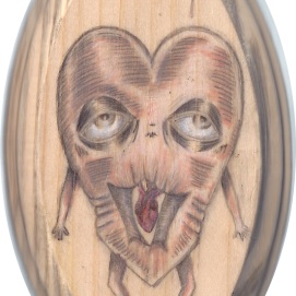 starved-for-affection-front-3x5in-oval-pencil-varnish-on-wood